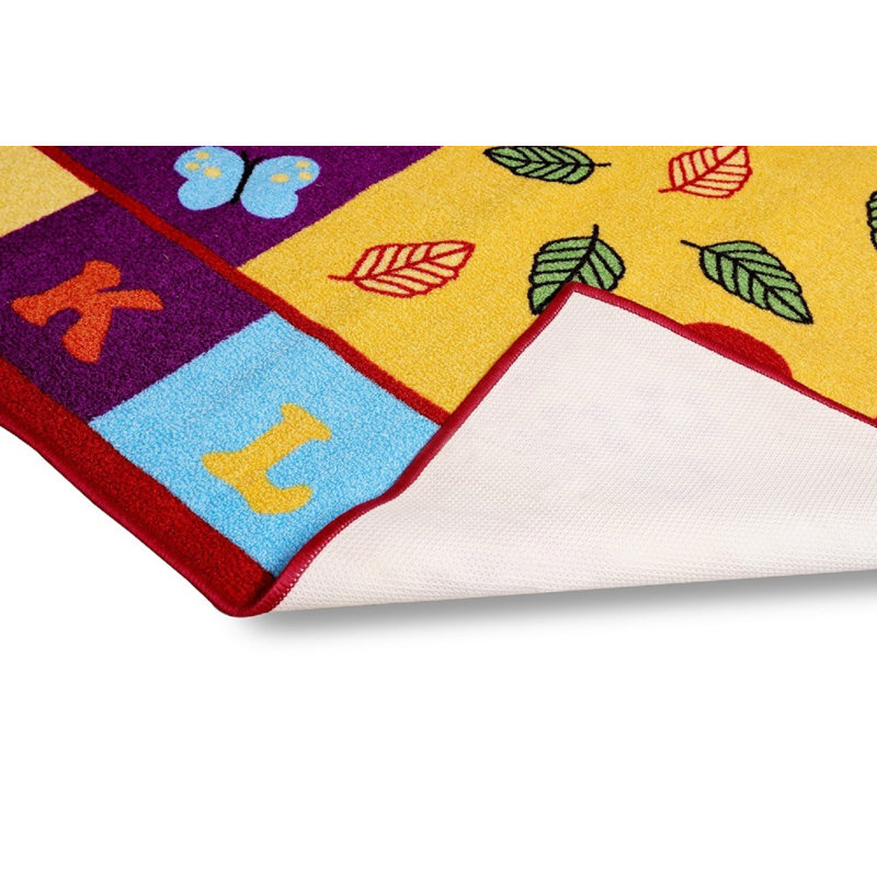 Furnish my Place Mccaw 740 ABC with Numbers ABC Area Rug for Kids | Educational Alphabet Letter & Numbers | Nurseries Kindergarten | Play Area | Multicolor