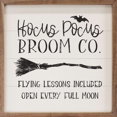 Hocus Pocus Broom Co - blanc