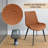 46'' Round Dining Table Set, Modern Kitchen Table For 4 Person, Steel Legs, Pedestal Dining Set With 32.4"h Dining Chair, Saving Space-1334322074-1286767923-1286767922