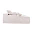 Très grande chaise longue double de 82,7 pouces, canapé modulaire en tissu de velours côtelé, canapé-lit confortable à assise profonde avec coussins moelleux et coussins décoratifs pour le salon, sans assemblage requis, beige