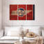 «State Map Over Tennessee Flag», reproduction sur toile-1972074915