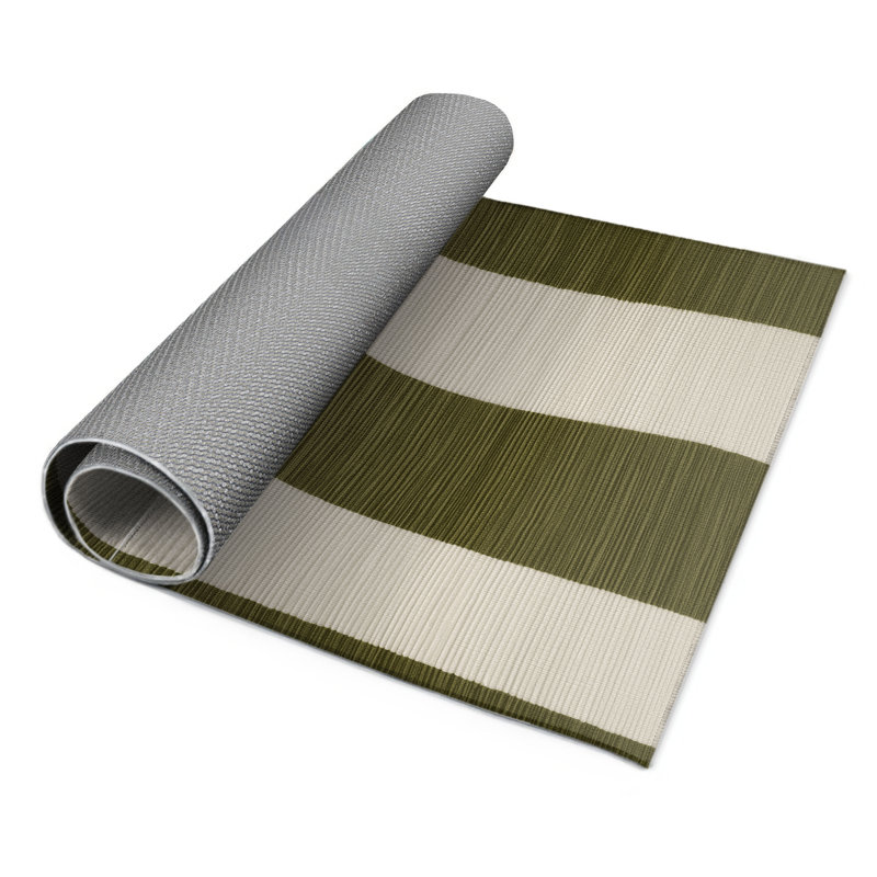 Tapis d'intérieur et d'extérieur à carreaux beige, Rectangle 5 pi x 7 pi