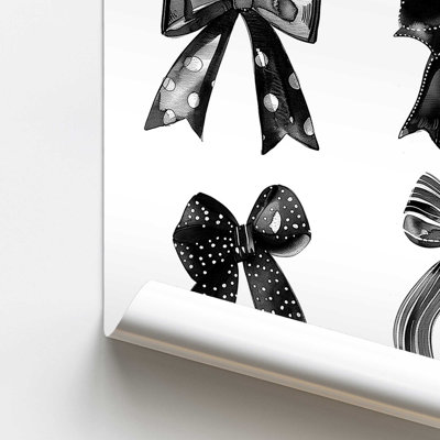 Ensemble de 2 reproductions d'art «Black Tie»