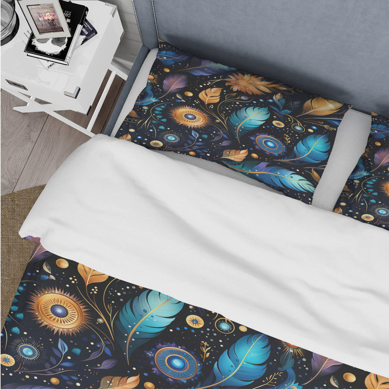 Ensemble de housse de couette Cosmic Nomad Boho, Housse de couette pour très grand lit et 2 très