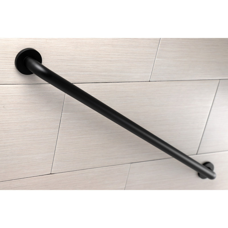 Kingston Brass Silver Sage 1-1/4 Inch O.D Grab Bar, Matte Black, 2.88" H x 26.75" W x 2.75" D