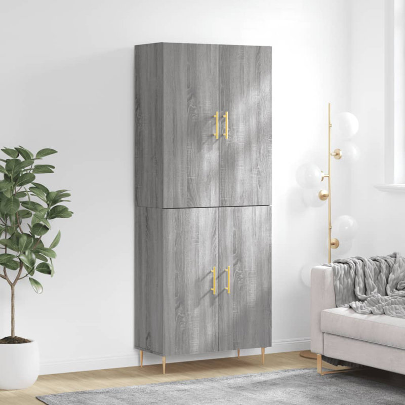 Branice 4 Door Manufactured Wood Wardrobe
