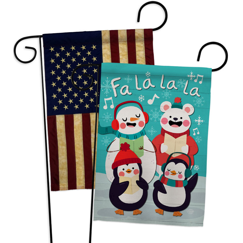 Drapeau de jardin en polyester 18,5 x 13 po Fa La Fun