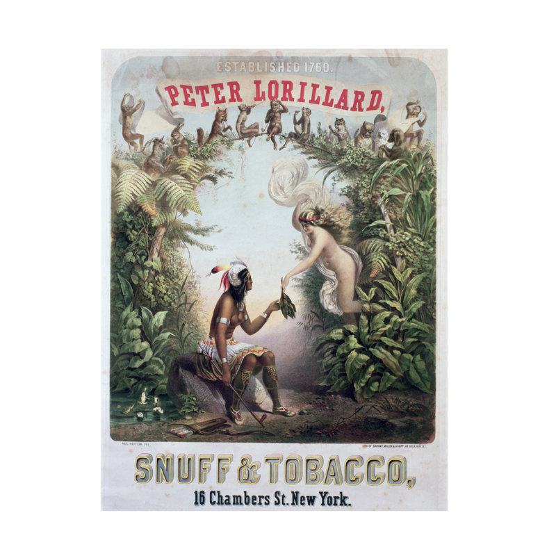Paul Nefflin, tabac à priser et tabac, gravé par Sarony, Major et Knapp, New York, C.1860, art sur toile, H 19 po x l 14 po