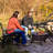 30" Round Wood-Burning Brown Finish Steel Fire Pit with Cooking Grate