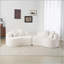 Canapé épuré à quatre places à compression complète Boneless, tissu en peluche et canapé compact sans assemblage-1278548325