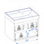 591cm Wall Mounted Single Bathroom Vanity Base Only-323047359