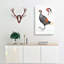 Crested Pheasant Illustration by John Edward Gray - Wrapped Canvas Painting-55371901