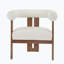 Fauteuil d'appoint rembourré à accoudoirs ronds-571566393