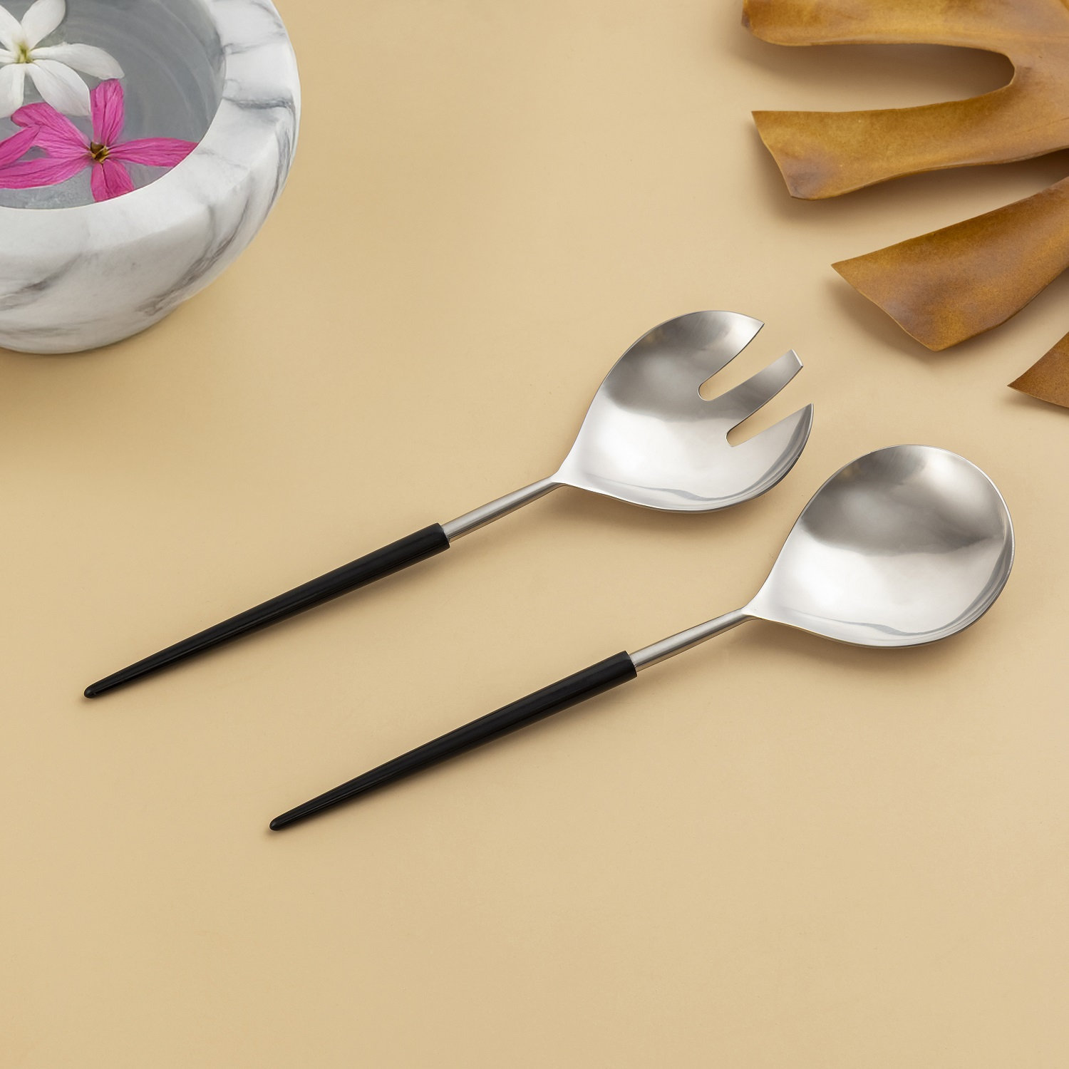 Glynn Stainless Steel Salad Servers