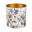 Jardinières en métal doré lilas, ensemble de 3