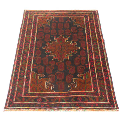 Teimani Dark Brown Rug 4'0" x 6'7"