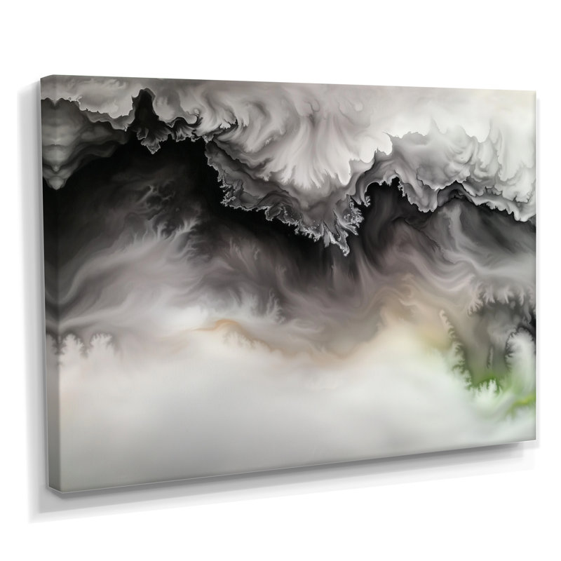 Celestial Marble Shift II - reproduction abstraite sur toile marbrée, H 12 po x l 20 po, Toile tendue, Ne s’applique pas