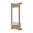 Towel Rack, Wall-Mounted Design, Open Vertical Frame, Integrated Lower Shelf For Folded Towels, Sturdy And Lightweight Structure, Natural Oak