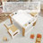 Wooden Kids Play Table And 2 Chairs Set With 7 Storage Compartments