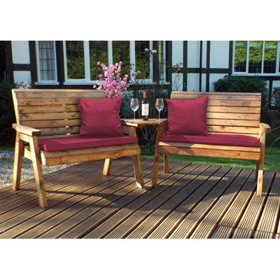 Frey Solid Wood Redwood Outdoor Bench
