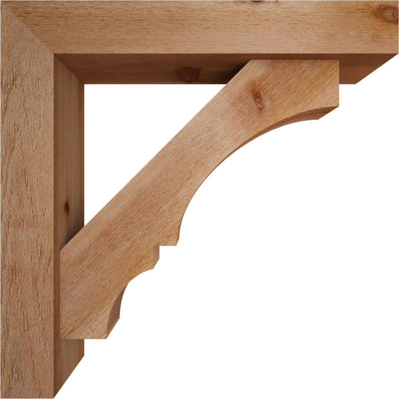 Support de bloc Balboa avec entretoise décalée, 30 x 30, Cèdre rouge occidental de l 6 po (scié brut)