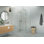 Halo 38 in. x 34 in. x 78 in. 90-degree Fully Frameless Glass Hinged Shower Enclosure