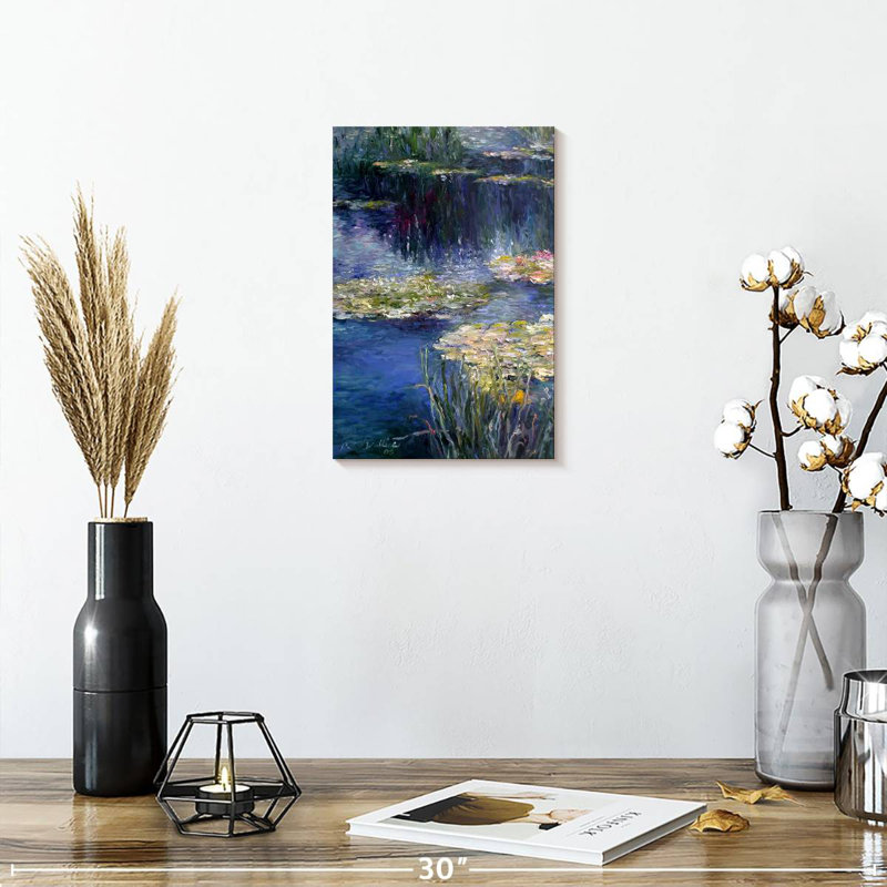 Avery Pond and Lilly, 12" H x 8" W