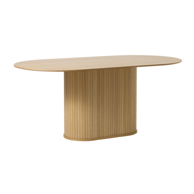 Bronsen Oak Oval Dining Table, Natural Oak