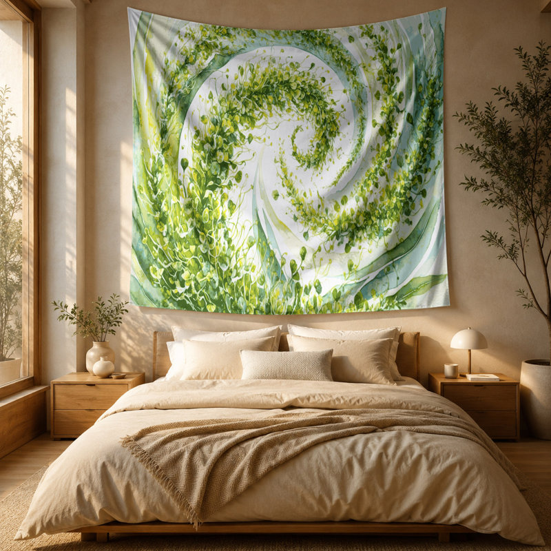 Tapisserie murale légumes et luzerne, 51 po x 60 po
