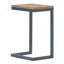 Table d'appoint moyenne en forme de C, table d'appoint industrielle moderne pour le salon, la chambre et la décoration intérieure