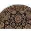Tapis rond de haute qualité noué à la main One-of-a-Kind Manchuria