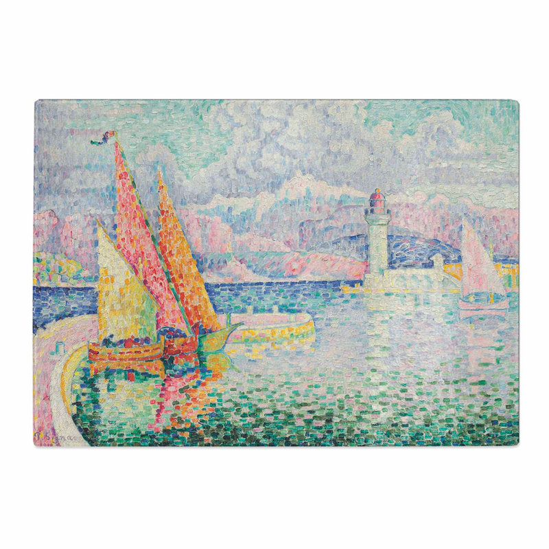 Port of Le Musior by Paul Signac Chopping Board, 0.4cm H x 20cm W x 28.5cm L