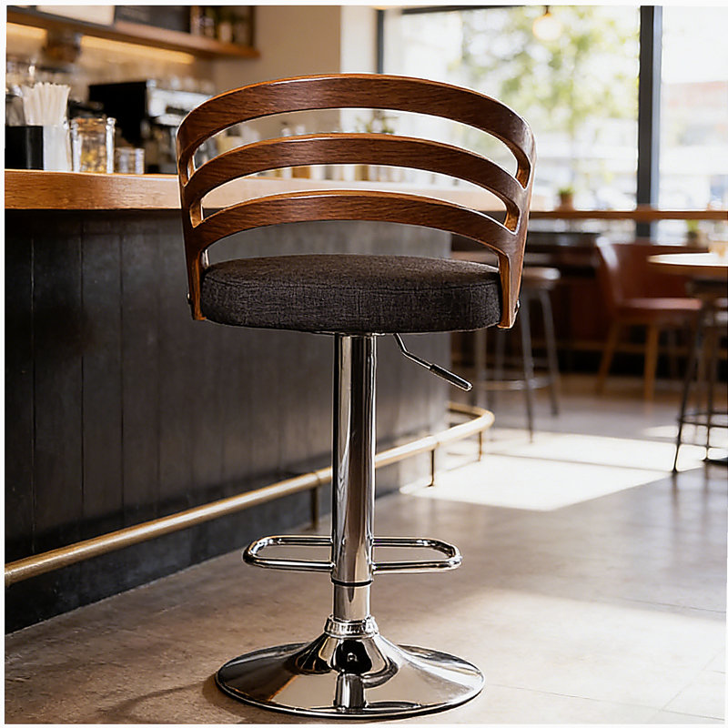 Tabouret de bar pivotant à dossier moderne Modern