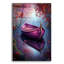 Art mural en verre Epic Art «Romantic Purple Boat On The River» par Momart-106414037