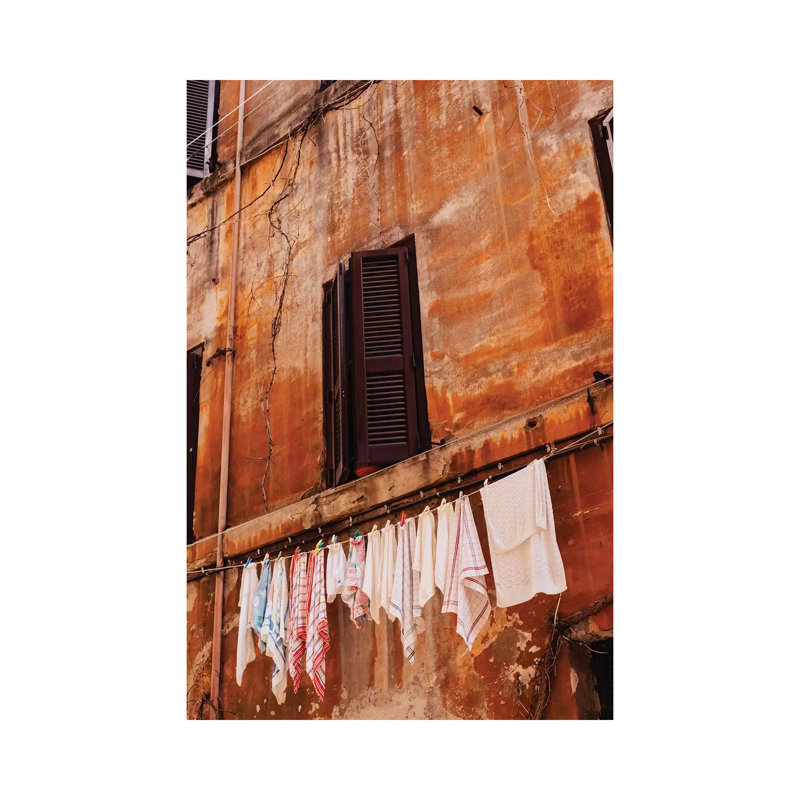 Roman Streets 1 Piece Wall Art on Canvas, 30.48cm H x 20.32cm W x 1.91cm D, Wrapped Canvas