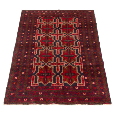 Teimani Red Rug 3'7" x 6'4"