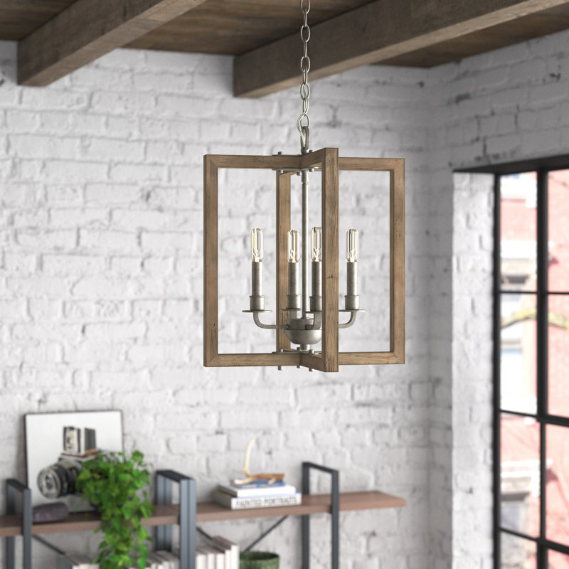 Lustre rectangulaire à 4 lumières Darcy