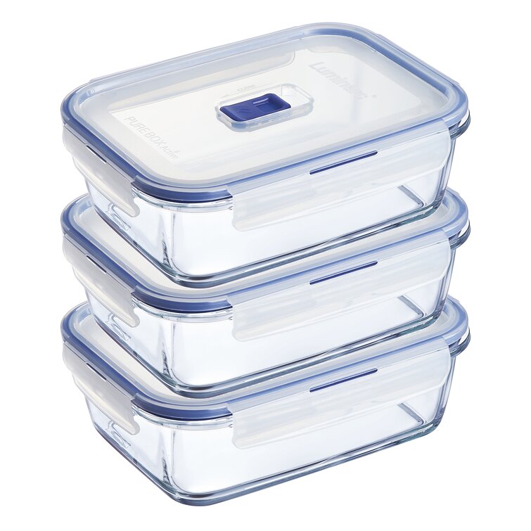 Blue Lid for 3-cup Glass Food Storage Container