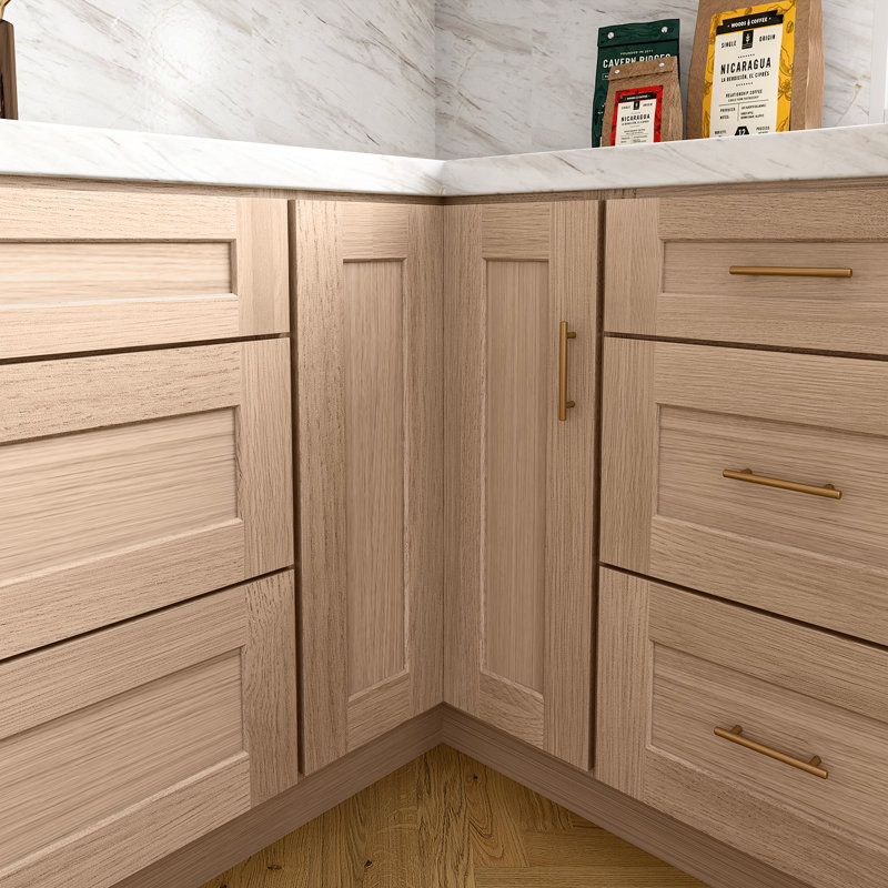 Armoire Base Lazy Susan, L 36 po x H 34,5 po x P 24 po, Chêne Redondo
