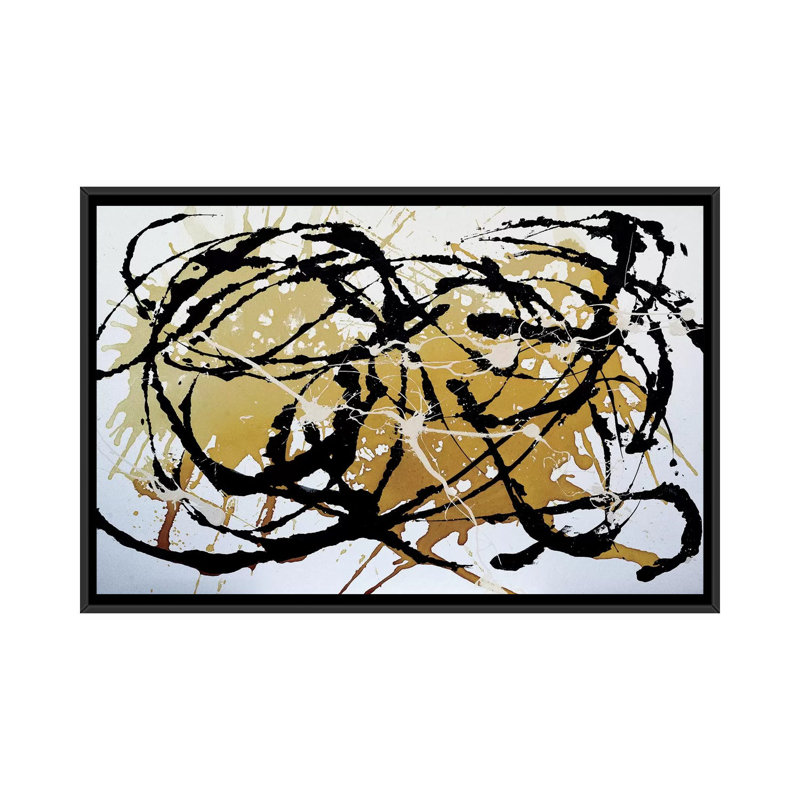 « lyrical danse », impression sur toile, H 40 po x l 60 po x P 1,5 po, Toile avec cadre noir, Pas de tapis