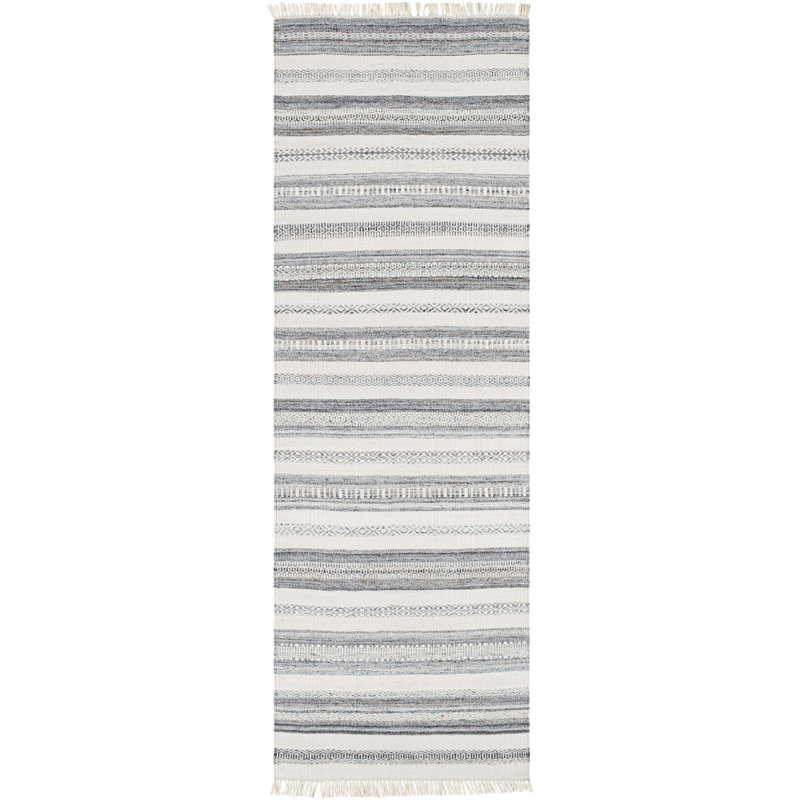 Jazmyn Striped Indoor / Outdoor Rug, Runner 2'6" x 8'