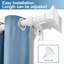 Tringle à rideaux simple ajustable Plemmons-303120776-303120791