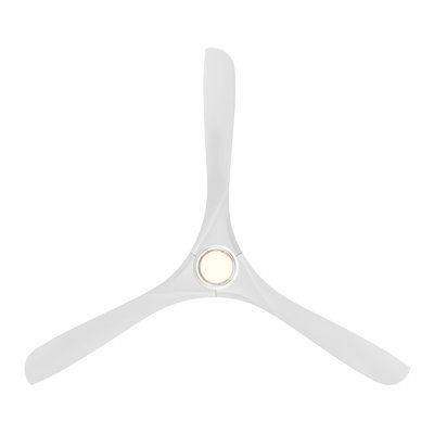 Ventilateur de plafond intelligent en bois naturel 72 po Carve avec trousse d'éclairage à DEL sélectionnable 2700K-3000K-4000K-5000K et télécommande incluse