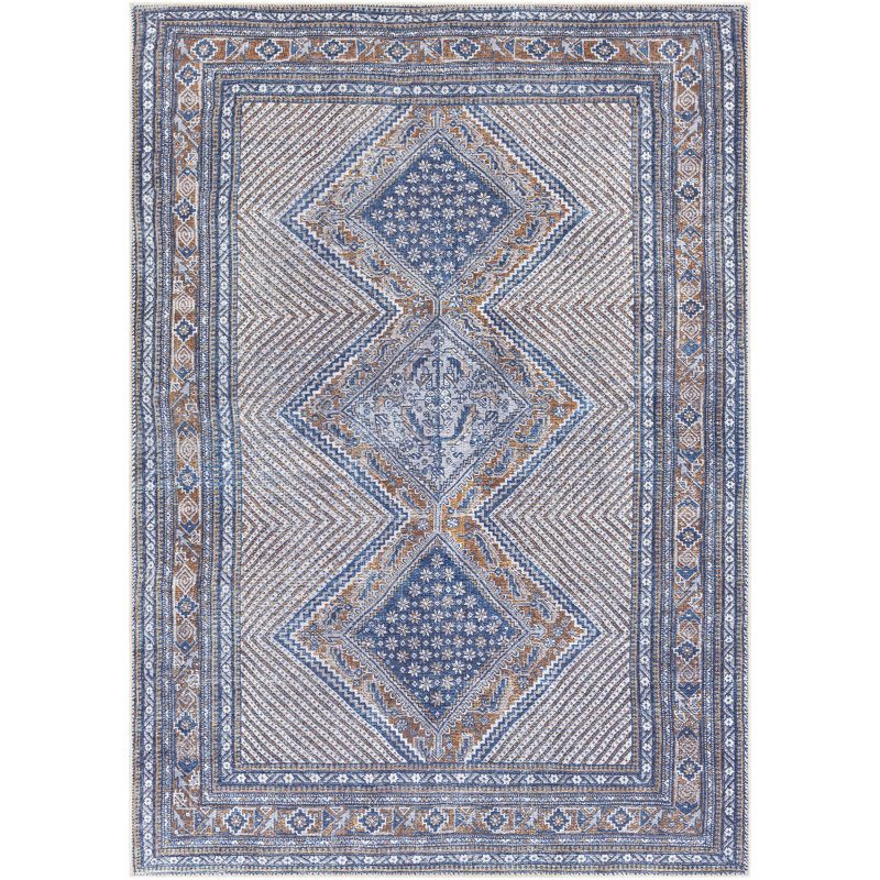 Lenz Washable Oriental Indoor Rug, Rectangle 2' x 2'11"