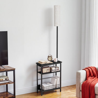 Lampe sur pied 62,2 "3-en-1 avec table d'appoint et station de charge