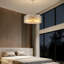 Lustre tambour 12 lumières à intensité variable moderne avec verre texturé-1579966211