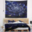 Tapisserie bleue de fleur de fractale Floral-28483911