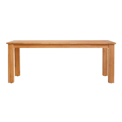 Carenen Outdoor Solid Teak Wood Dining Table by Linon