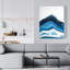 Profil de géode bleue - décor de chambre à coucher contemporain