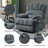 23" Seat Width And High Back Large Size Chenille Power Lift Recliner Chair-2124427749